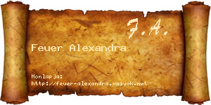 Feuer Alexandra névjegykártya