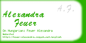 alexandra feuer business card